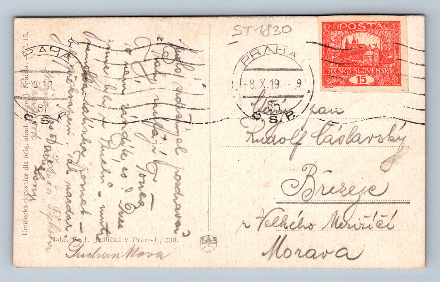 Pohlednice PRAHA (ST1830)