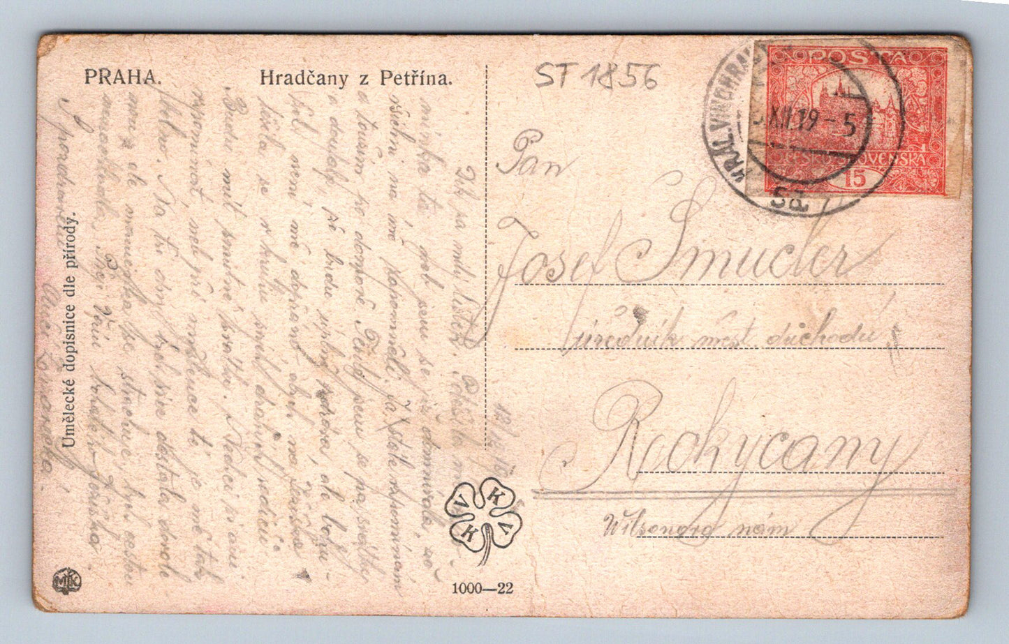 Pohlednice PRAHA (ST1856)