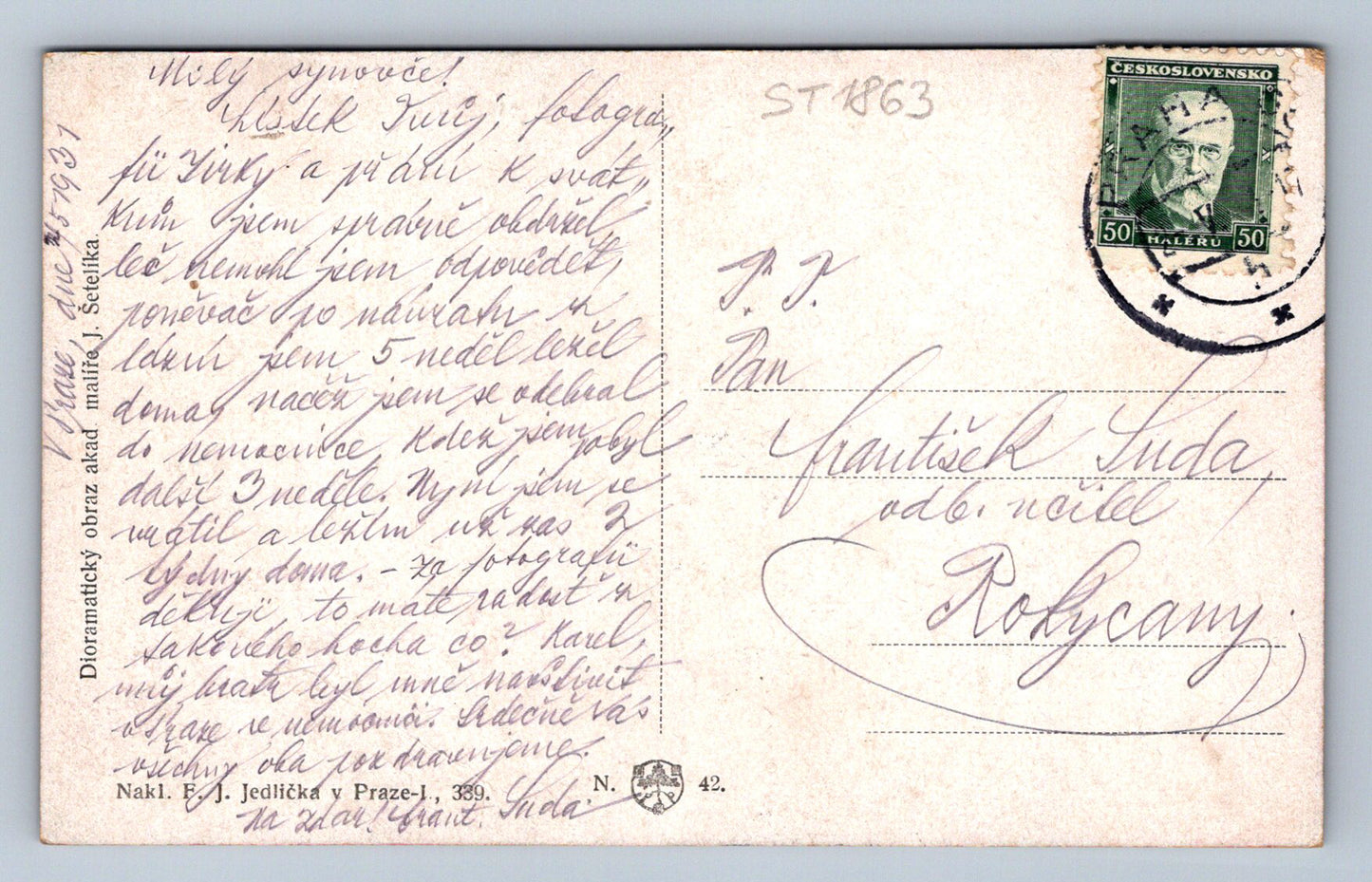 Pohlednice PRAHA (ST1863)