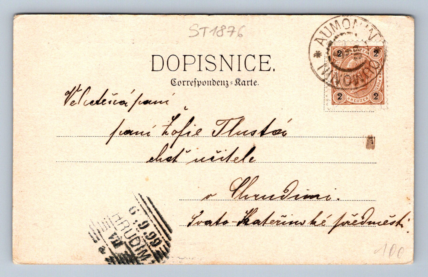 Pohlednice POZDRAV Z KUTNÉ HORY (ST1876)