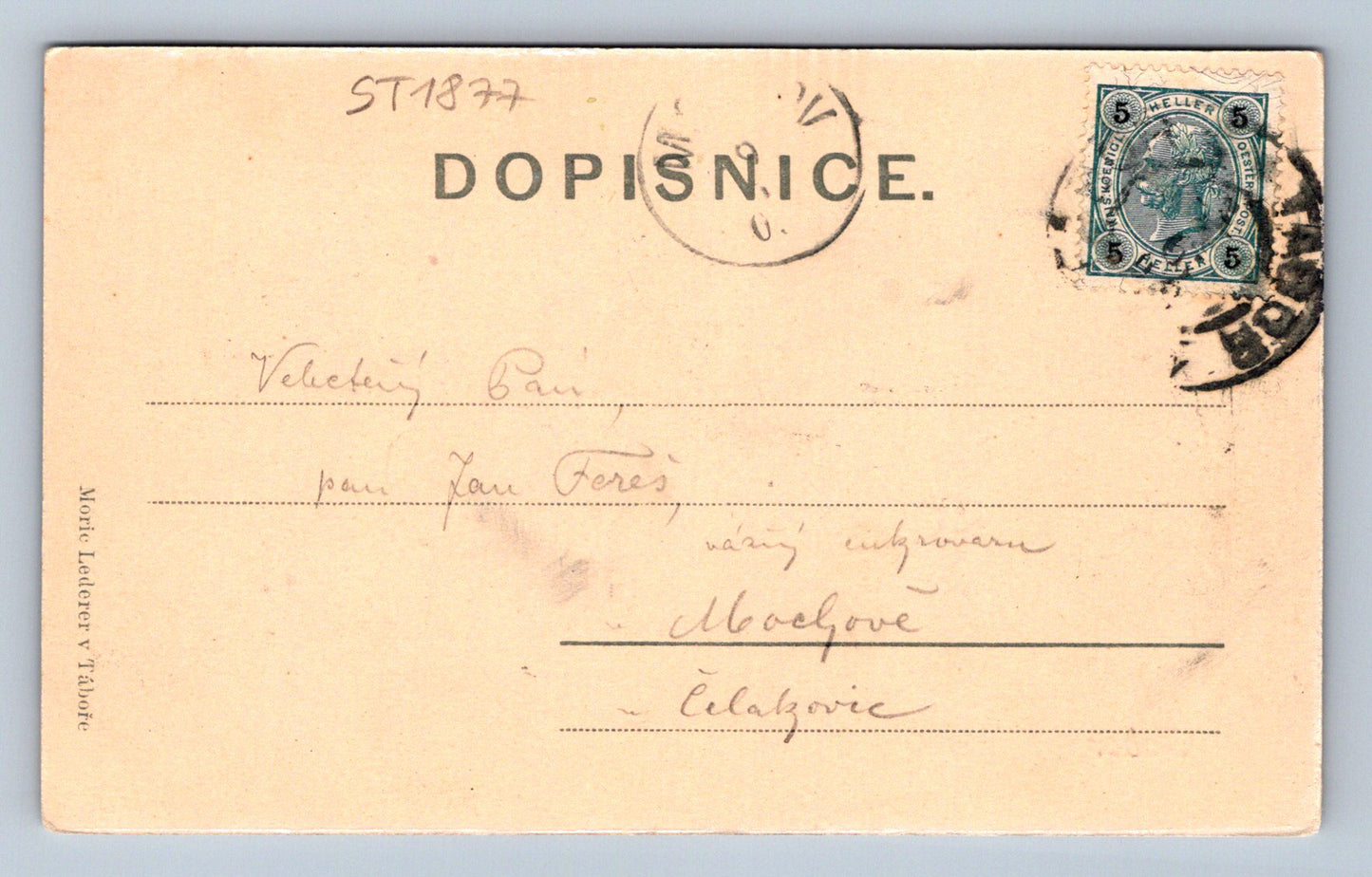 Pohlednice TÁBOR (ST1877)