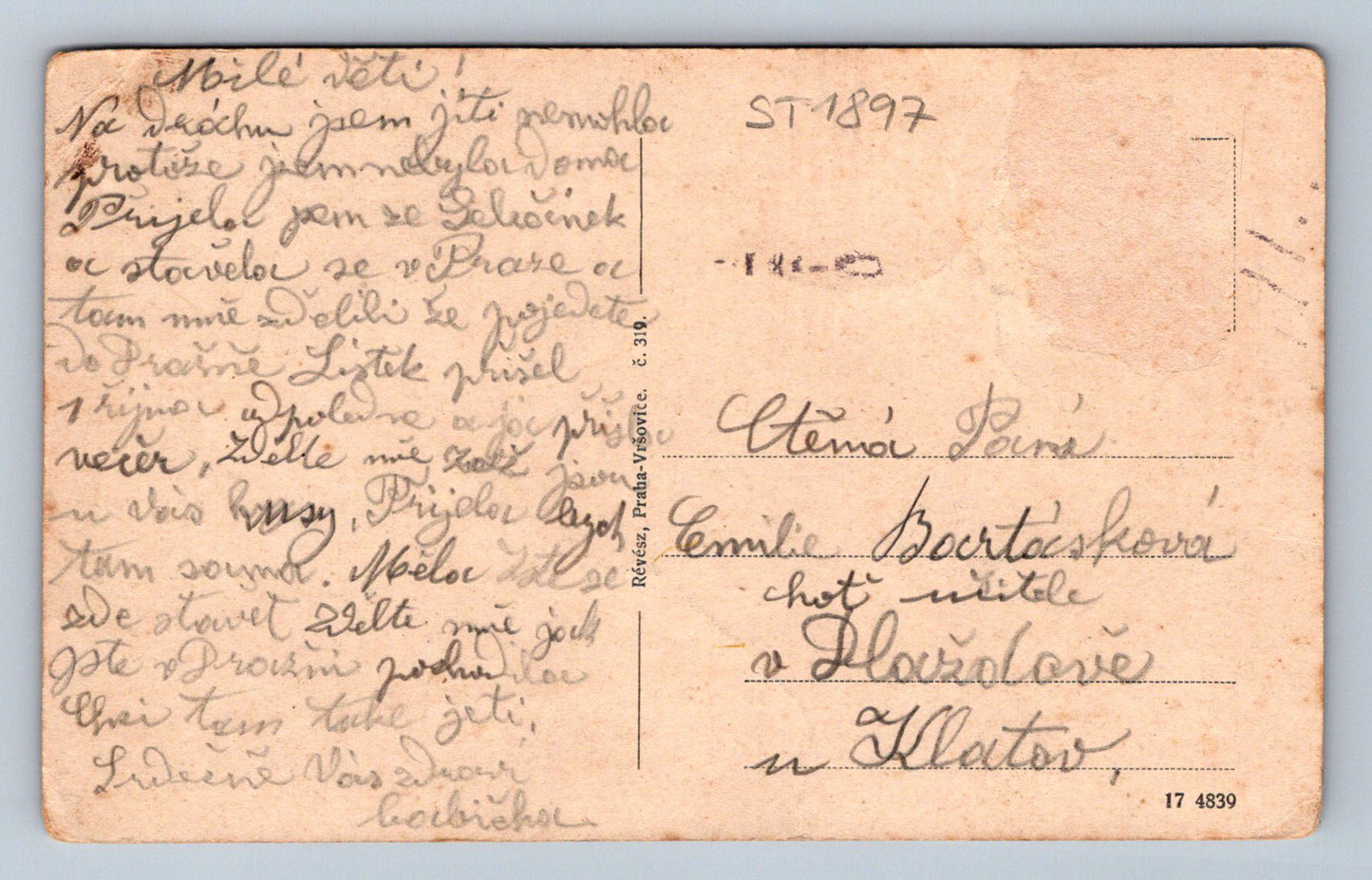 Pohlednice PLZEŇ (ST1897)