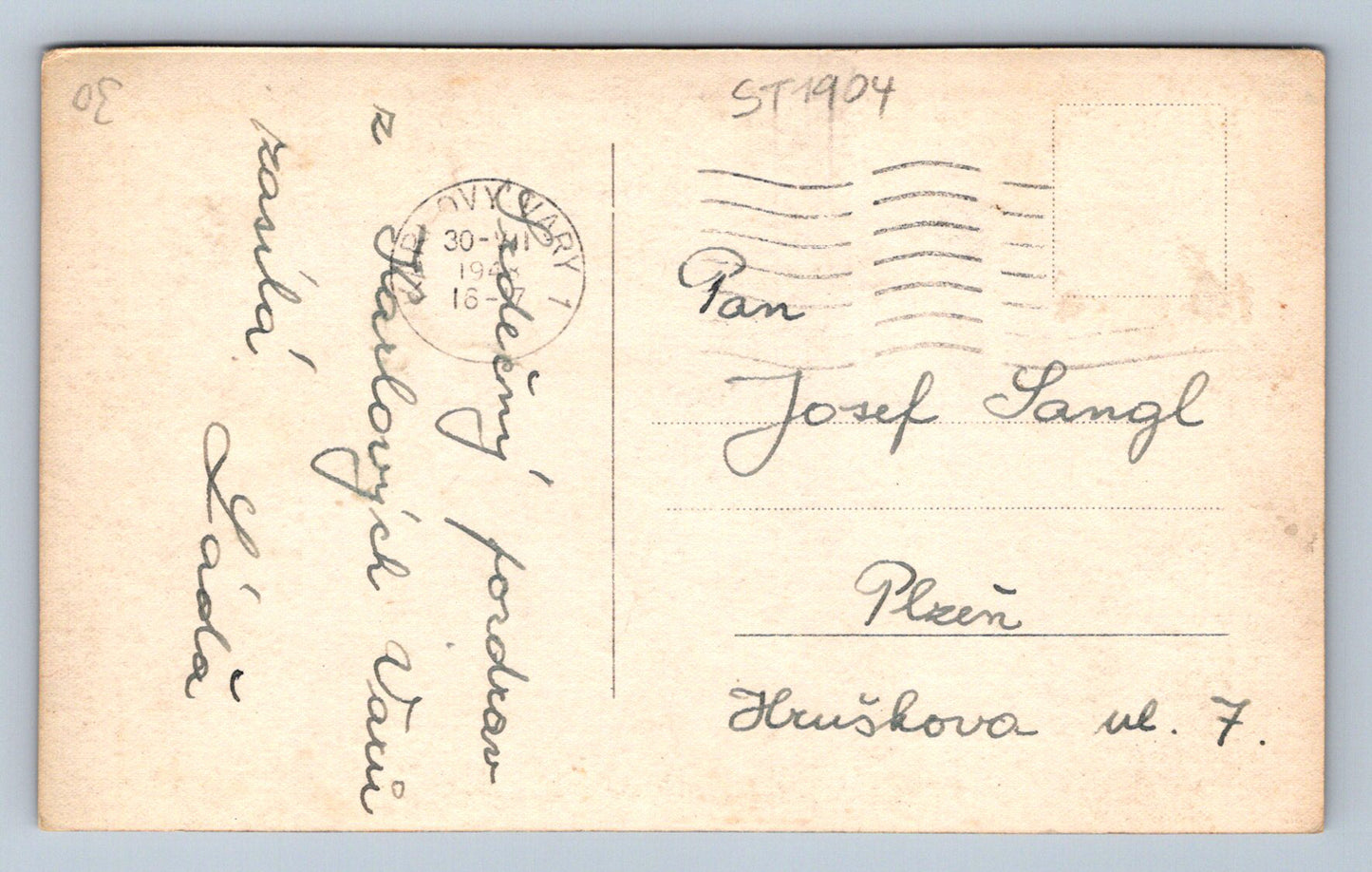 Pohlednice KARLOVY VARY (ST1904)