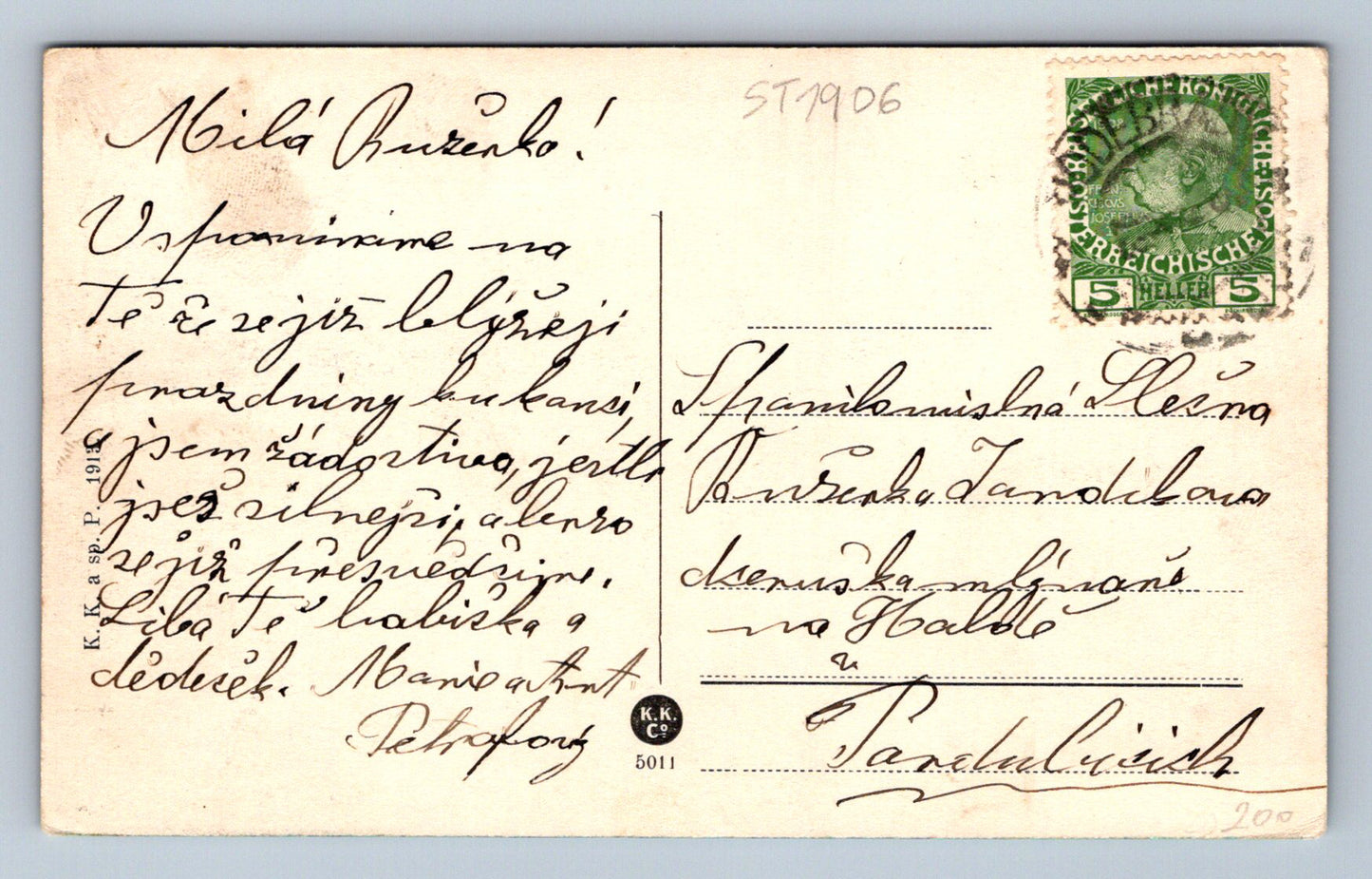 Pohlednice LÁZNĚ PODĚBRADY (ST1906)