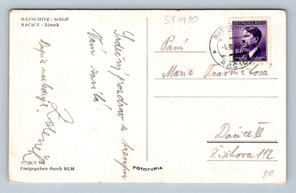 Pohlednice RAČICE - ZÁMEK (ST1910)