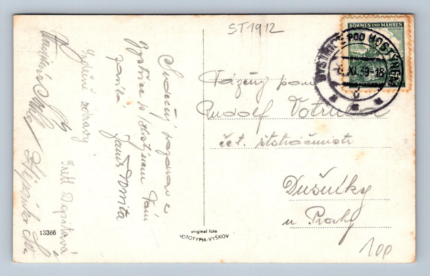 Pohlednice BYSTŘICE POD HOST. - SVATÝ HOSTÝN - KOLÁŽ (ST1912)