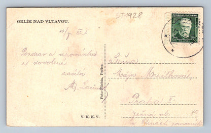 Pohlednice ORLÍK NAD VLTAVOU (ST1928)