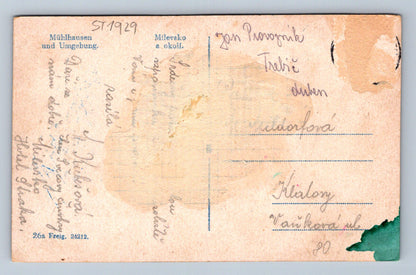 Pohlednice ZVÍKOV, ORLÍK, ČERVENÁ, ZDRAVÍ - KOLÁŽ (ST1929)