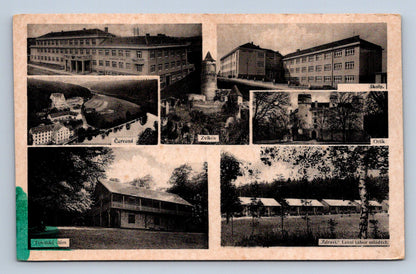 Pohlednice ZVÍKOV, ORLÍK, ČERVENÁ, ZDRAVÍ - KOLÁŽ (ST1929)