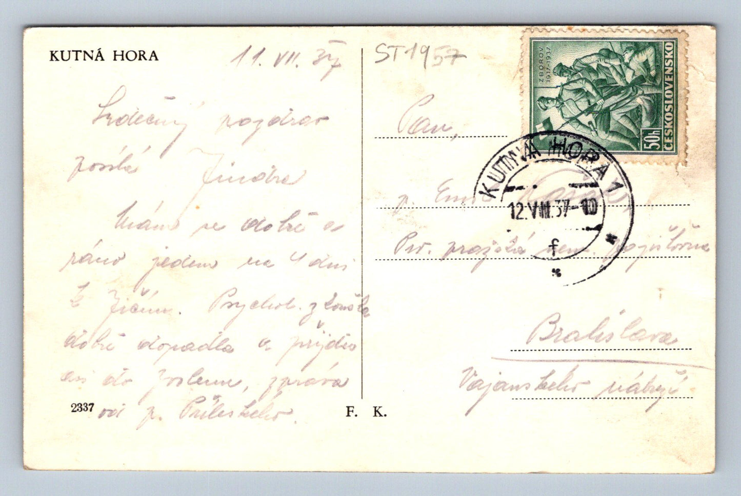 Pohlednice KUTNÁ HORA (ST1957)