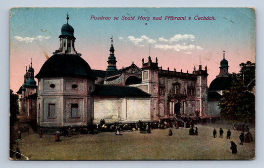 Pohlednice POZDRAV SE SVATÉ HORY NAD PŘÍBRAMÍ V ČECHÁCH (ST2106)