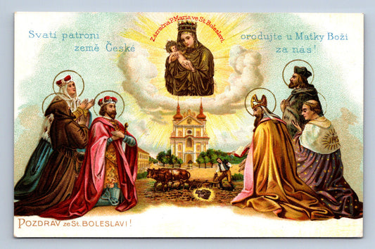 Pohlednice SVATÍ PATRONI ZEMĚ ČESKÉ (ST2230)