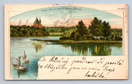 Pohlednice RYBNÍK SVĚT V TŘEBONI (ST2288)