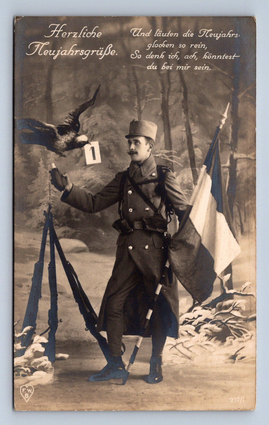Pohlednice HERZLICHE TEUJAHRSGRÜSSE (ST2374)