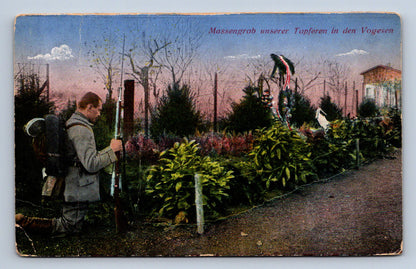 Pohlednice MASSENGRAB UNSERER TAPFEREN IN DEN VOGESEN (ST2390)