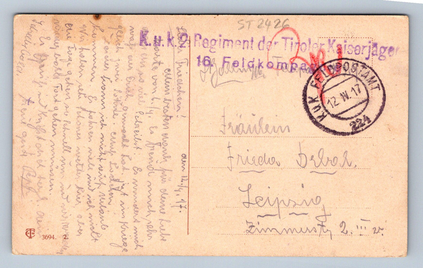 Pohlednice TREUE LIEBE! (ST2426)