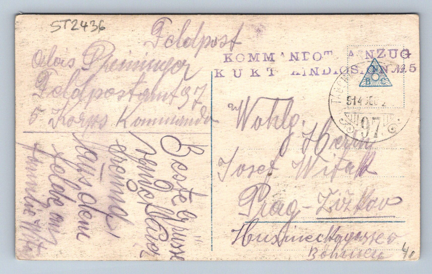 Pohlednice VOJÁCI (ST2436)