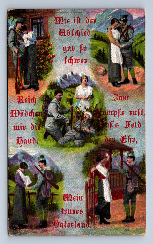 Pohlednice VOJÁCI A DRUŽKY - BAREVNÁ KOLÁŽ (ST2437)