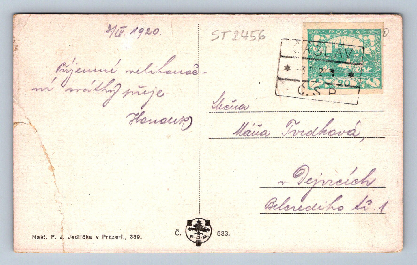 Pohlednice VESELÉ VELIKONOCE (ST2456)