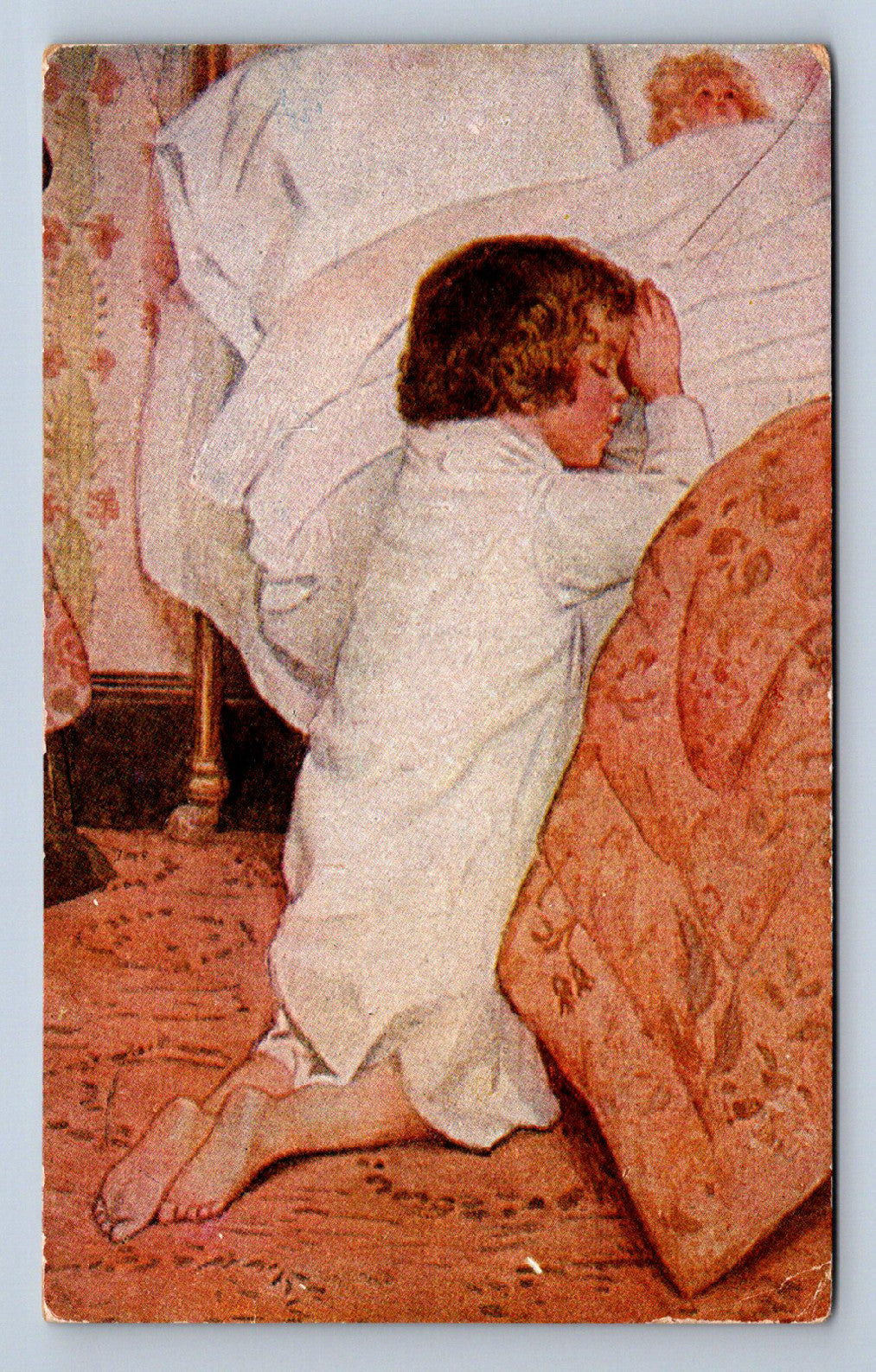 Pohlednice MODLÍCÍ SE DÍTĚ (ST2460)