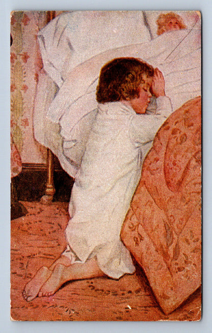Pohlednice MODLÍCÍ SE DÍTĚ (ST2460)