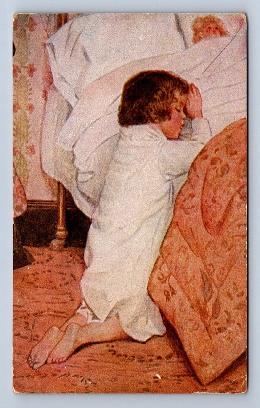 Pohlednice MODLÍCÍ SE DÍTĚ (ST2460)