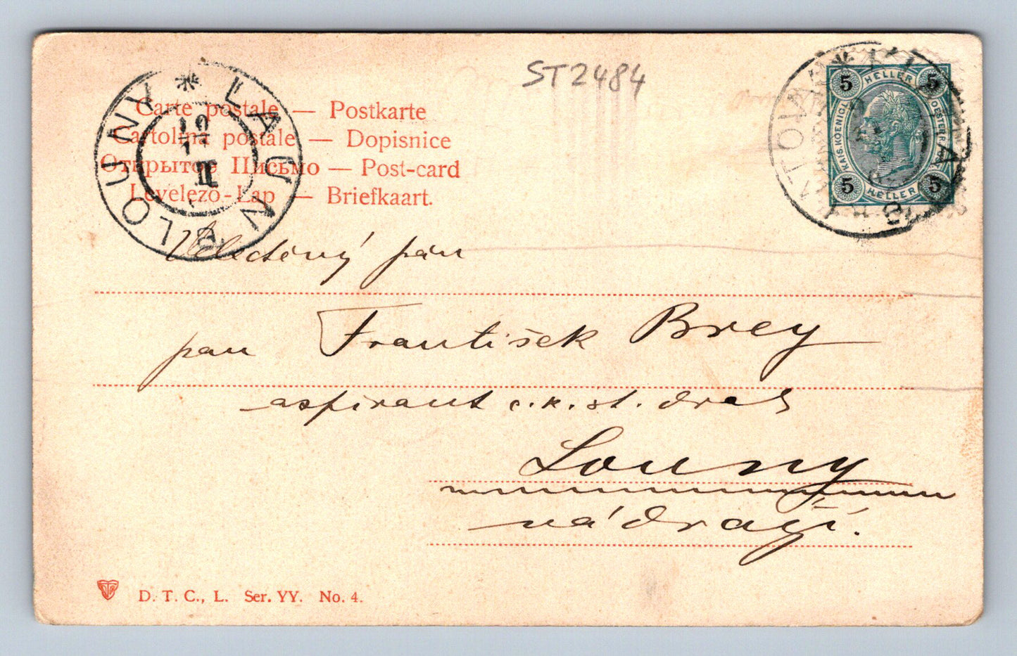 Pohlednice KRESBA VODOPÁDU (ST2484)