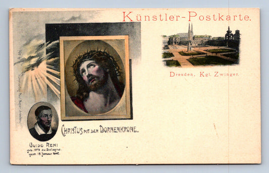Pohlednice CHRISTUS MIT DER DORNENKRONE - DRESDEN - KOLÁŽ (ST2496)