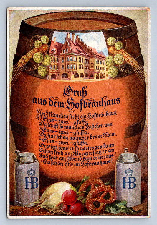 Pohlednice GRUK AUS DEM HOFBRÄUHAUS (ST2517)
