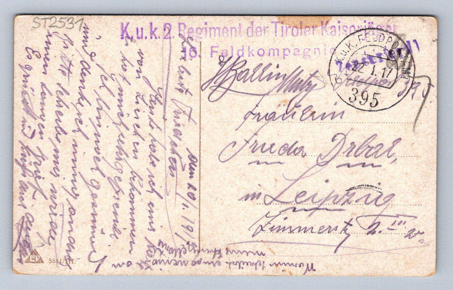 Pohlednice ICH LIEBE DICH! (ST2531)