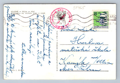 Pohlednice KLADNÉ - KÁJOV - KLEŤ - ROZHLEDNA NA VRCHOLU KLETI  (ST465)