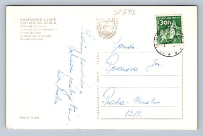 Pohlednice MARIÁNSKÉ LÁZNĚ - KŘÍŽOVÝ PRAMEN (ST513)