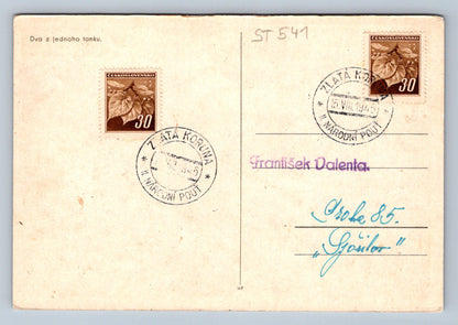 Pohlednice DVA Z JEDNOHO TANKU (ST541)