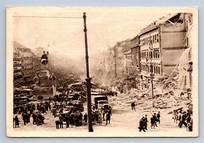 Pohlednice PŘÍJEZD RUDÉ ARMÁDY NA VÁCLAVSKÉ NÁMĚSTÍ (ST543)