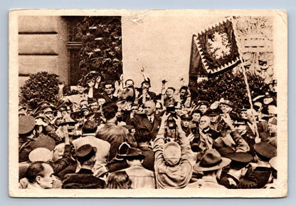 Pohlednice VÍTÁNÍ PRESIDENTA DR. ED. BENEŠE (ST553)