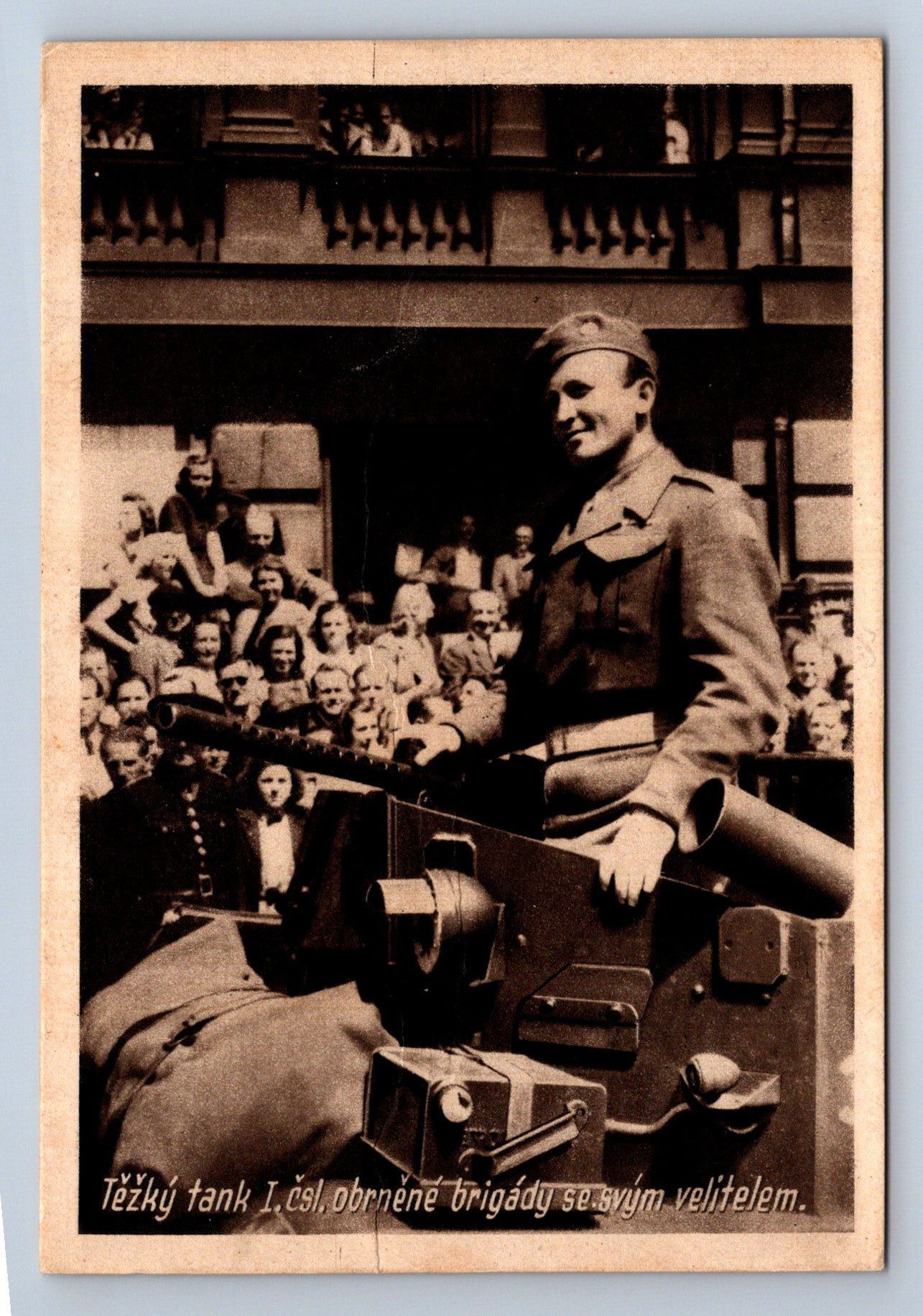 Pohlednice TĚŽKÝ TANK I. ČESKOSLOV. OBRNĚNÉ BRIGÁDY (ST562)