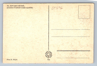 Pohlednice DR. EDVARD BENEŠ - PRESIDENT ČESKOSLOVENSKÉ REP(ST596)