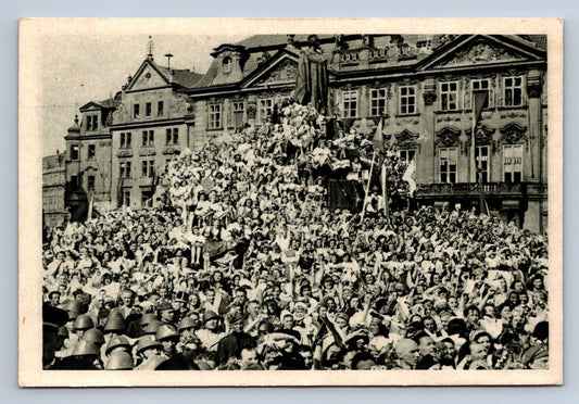 Pohlednice HUSŮV POMNÍK  NA STAROMĚSTSKÉM NÁMĚSTÍ (ST605)