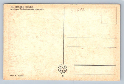 Pohlednice DR. EDVARD BENEŠ PRESIDENT ČESKOLOVENSKÉ REPUBLIKY (ST612)