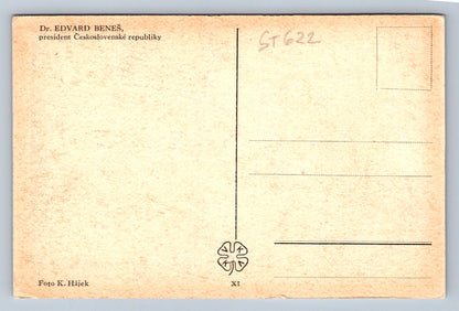 Pohlednice DR. EDVARD BENEŠ PRESIDENT ČESKOLOVENSKÉ REPUBLIKY (ST622)