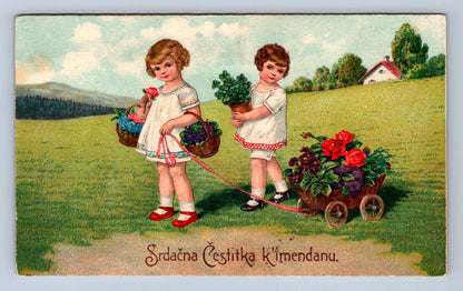Pohlednice SRDEČNA ČESTITKA K' IMENDANU (ST675)