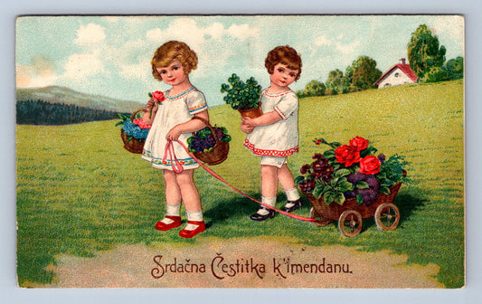 Pohlednice SRDEČNA ČESTITKA K' IMENDANU (ST675)