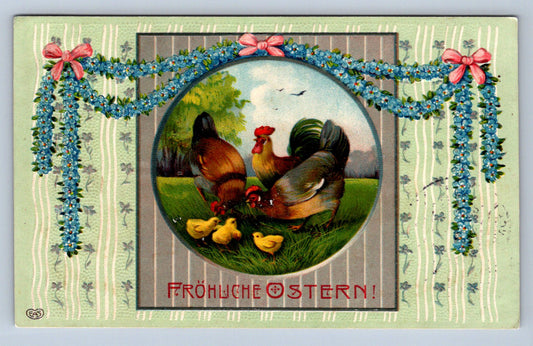 Pohlednice FRÖHLICHE OSTERN! TLAČENÝ (ST694)