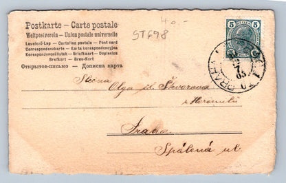 Pohlednice ŠŤASTNÝ NOVÝ ROK PRASÁTKO PRASE (ST698)