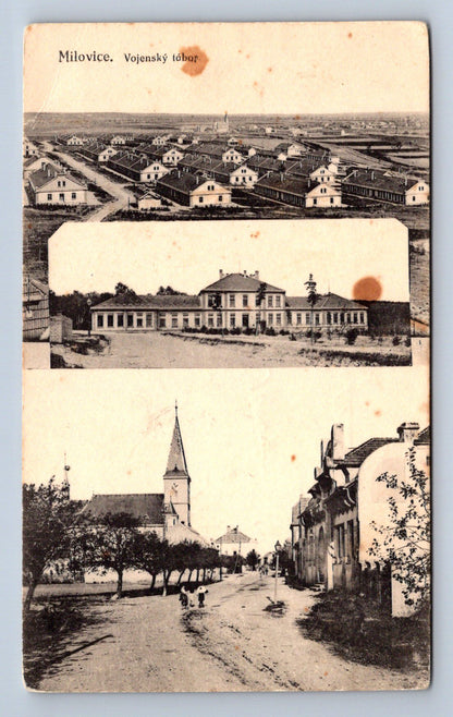 Pohlednice MILOVICE - VOJENSKÝ TÁBOR (ST714)
