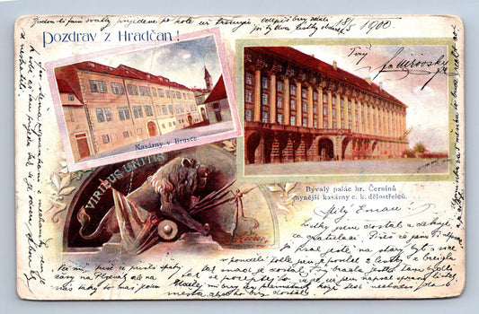 Pohlednice POZDRAV Z HRADČAN (ST716)