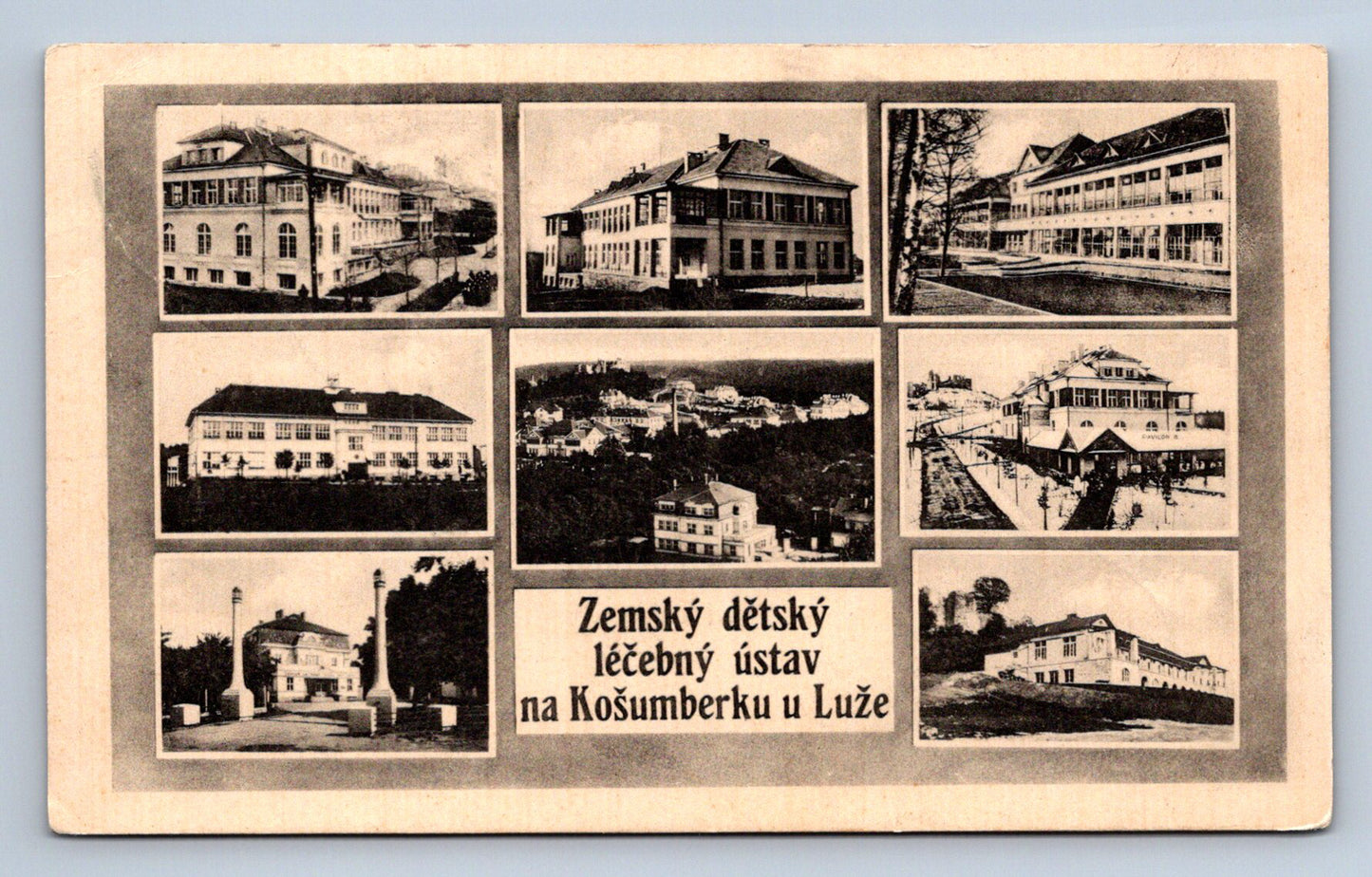 Pohlednice ZEMSKÝ DĚTSKÝ LÉČEBNÝ ÚSTAV NA KOŠUMBERKU U LUŽE (ST719)