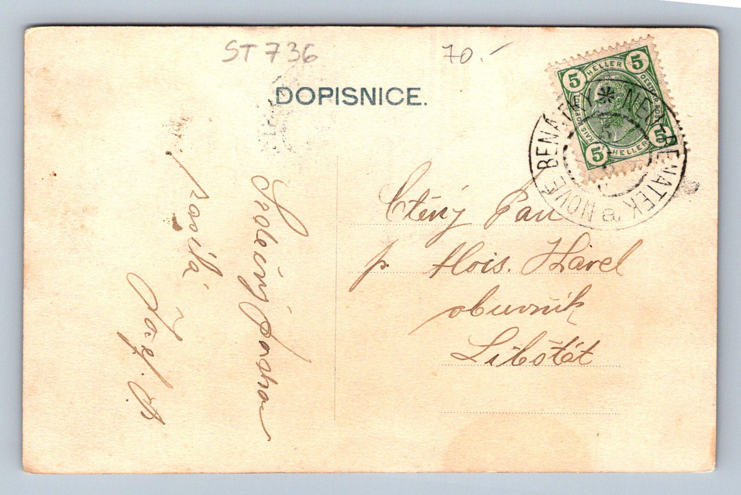 Pohlednice STARÉ BENÁTKY (ST736)