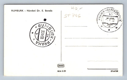 Pohlednice RUMBURK - NÁMĚSTÍ DR. E. BENEŠE (ST746)