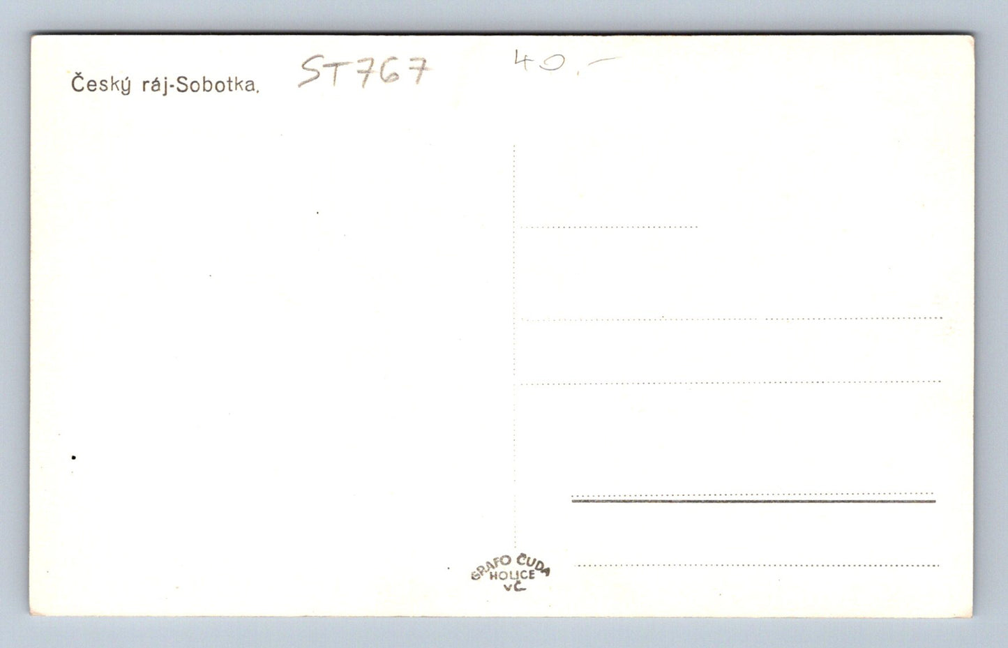 Pohlednice ČESKÝ RÁJ - SOBOTKA (ST767)